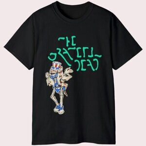 1977 Grateful Dead Uncle Sam Rare Rock Band Fan Gift Graphic 70s T-Shirt 73